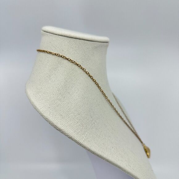 J. Crew Necklace Starfish Rhinestones Gold Tone Estate Costume Beach Ocean - Picture 6 of 10